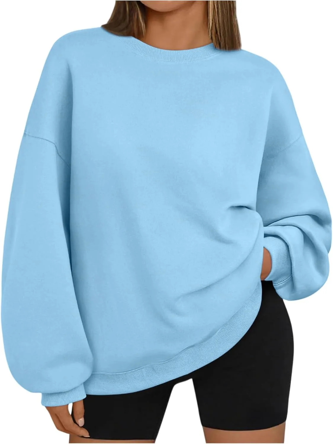 

Женский оверсайз свитшот с длинным рукавом Shusuen