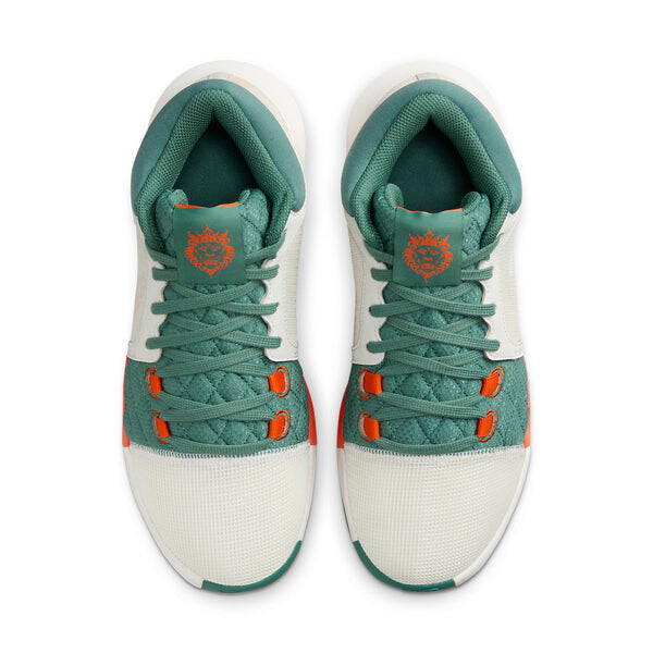 Кроссовки Nike LeBron Witness 8 EP 'Sail Green', цвет sail/green/orange — фото 4