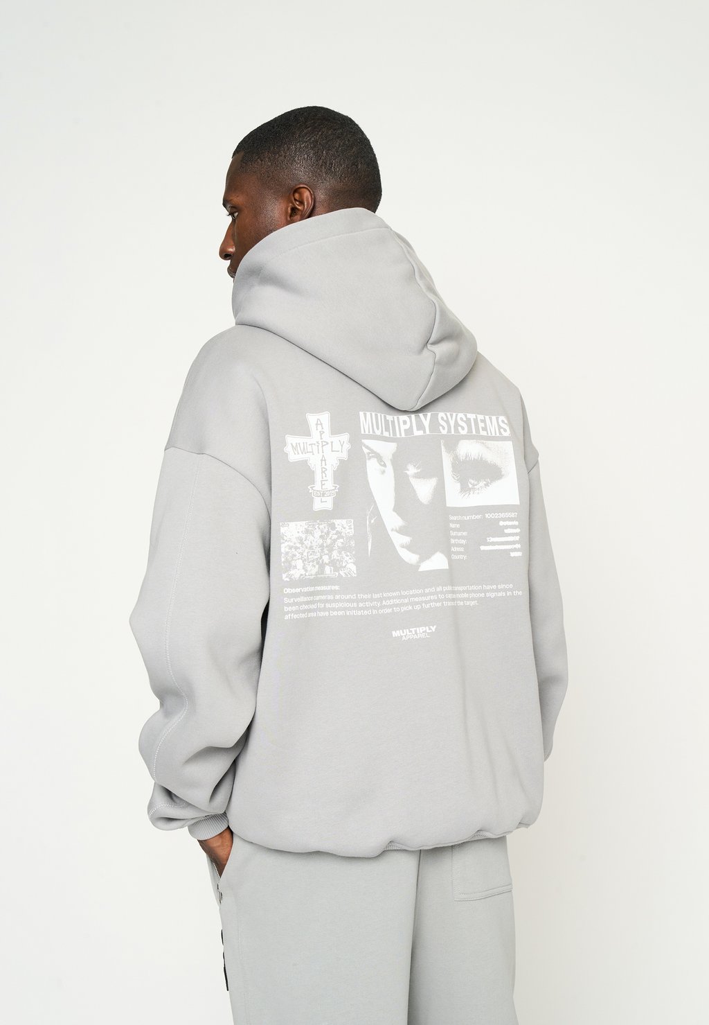 

Толстовка на молнии HOODIE SYSTEMS Multiply Apparel, серый