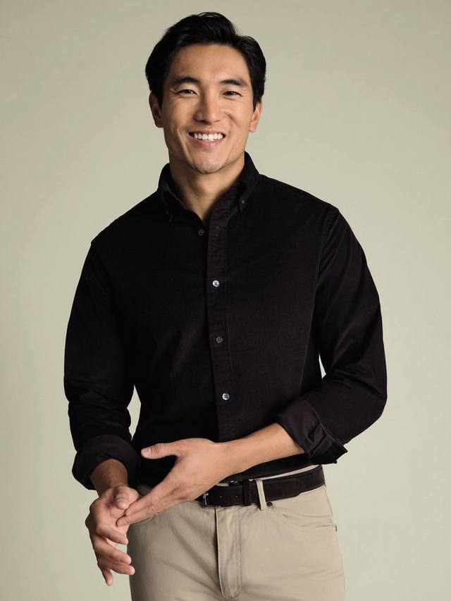 

Рубашка Regular Fit из вельвета Charles Tyrwhitt, Chocolate Brown