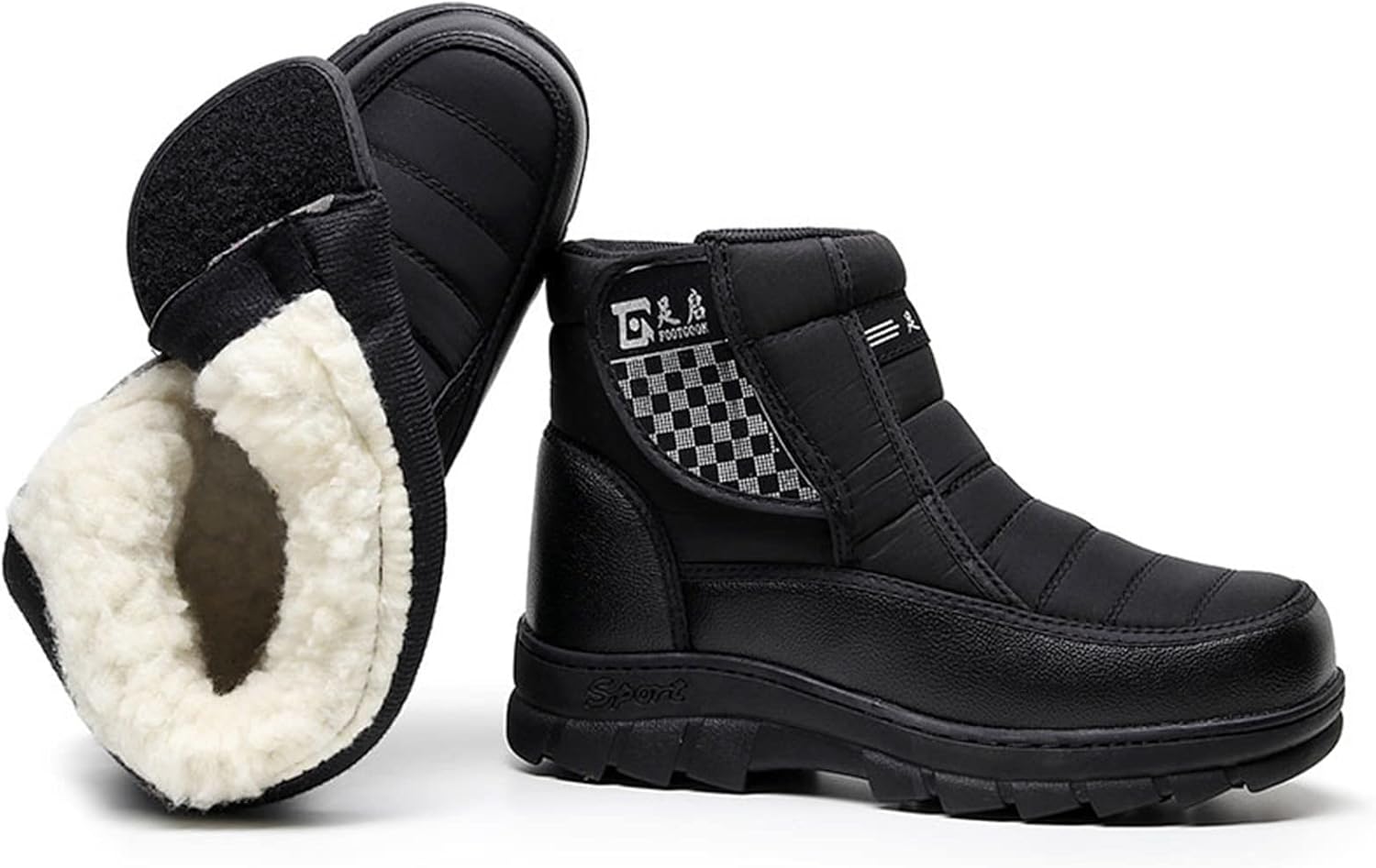 

Высокие походные ботинки, мужские зимние теплые снеговые ботинки, повседневная уличная обувь с противоскользящей подошвой, походные туфли, для ходьбы, рыбалки, трекинга, обувь для безопасности, на день рождения, День отца Rishengchang, 43 EUR A