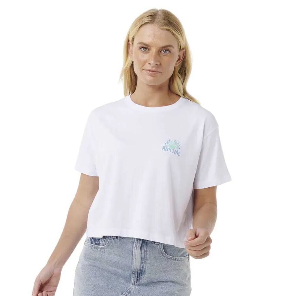 

Футболка с коротким рукавом Rip Curl Sunrise Crop, белый