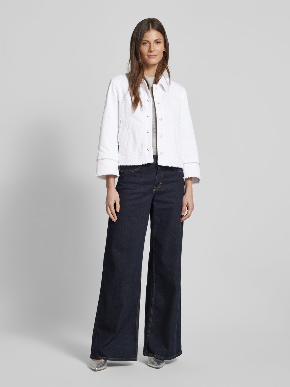 

Пиджак с отложным воротником Marc Cain, кремовый