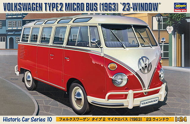 

Микроавтобус Volkswagen Type 2 '63 1:24 Hasegawa HC10