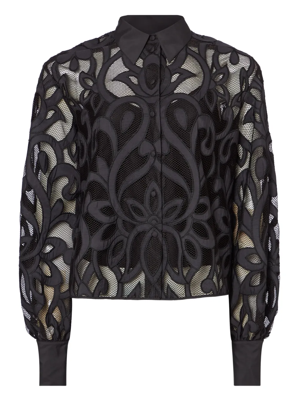

Рубашка Lois с объемными рукавами Temperley London, черный