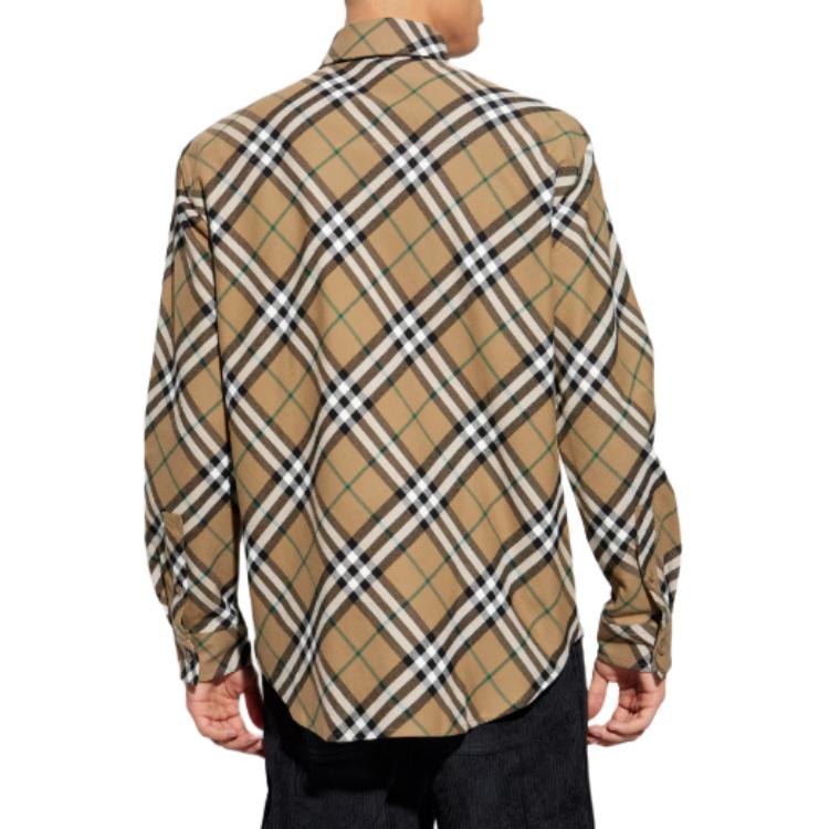 Рубашка Burberry с длинными рукавами, коричневый — фото 3