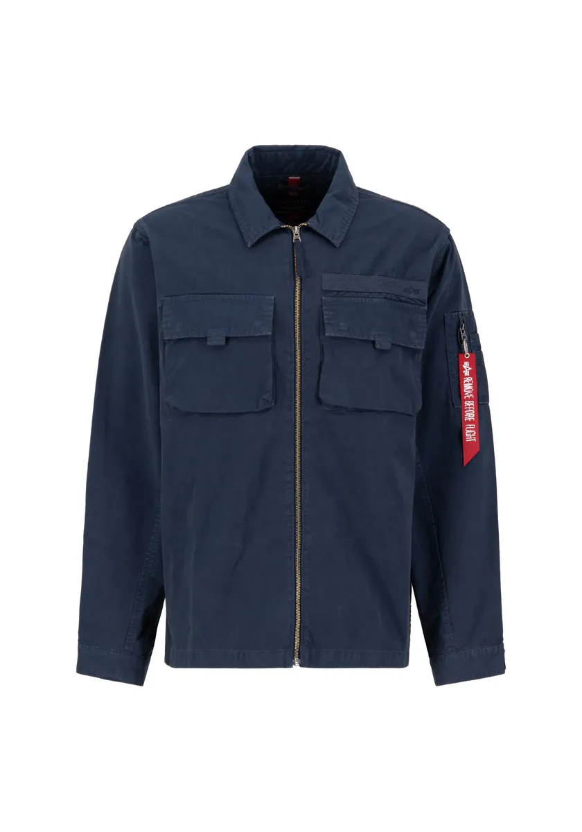 

Куртка-рубашка Alpha Industries " Alpha Industries Мужчины - Рубашки Twill Overshirt ", синий