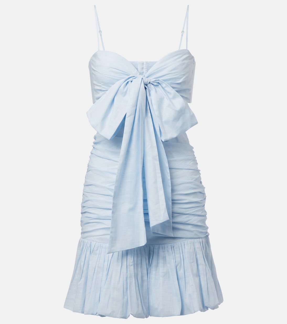 

Рианнон мини-платье из хлопка с бантовыми деталями Zimmermann, Mint