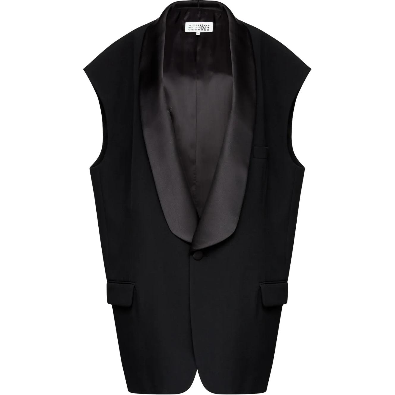 

MM6 Maison Margiela Жилет с зауженной талией, Black