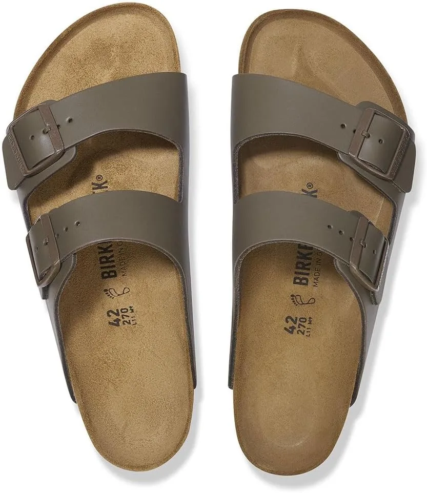 Сандалии Birkenstock Arizona из натуральной кожи, размер EU 42, серый — фото 2
