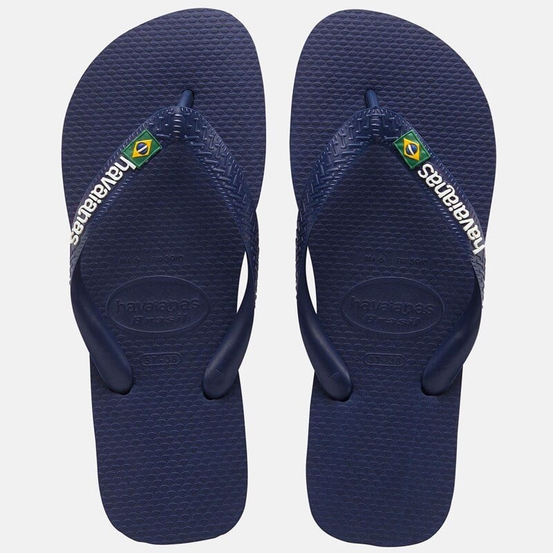 

Шлепанцы с логотипом Бразилии Havaianas, синий