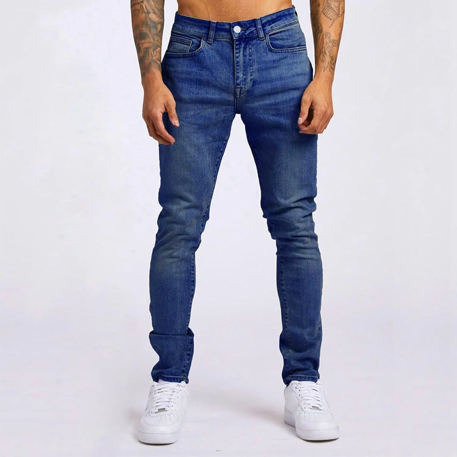 Джинсы свободные, Baggy, Dark Blue — фото 2