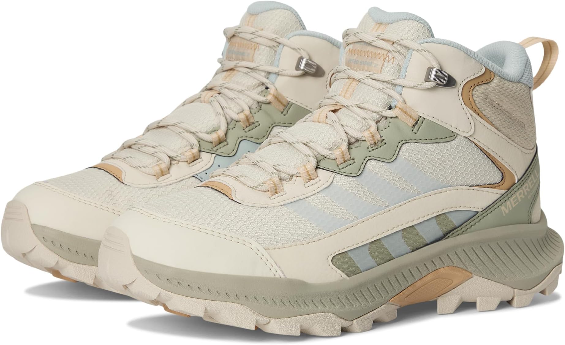 

Походные ботинки Merrell Speed Strike 2 Mid Waterproof, цвет Eggshell