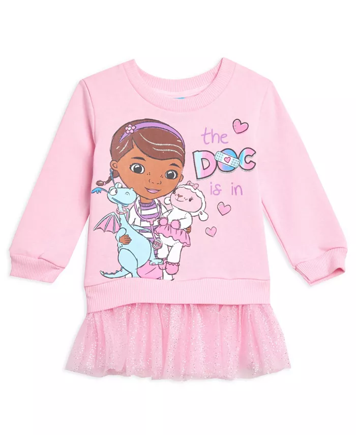 

Детское платье-худи из флиса Disney Doc McStuffins, розовый