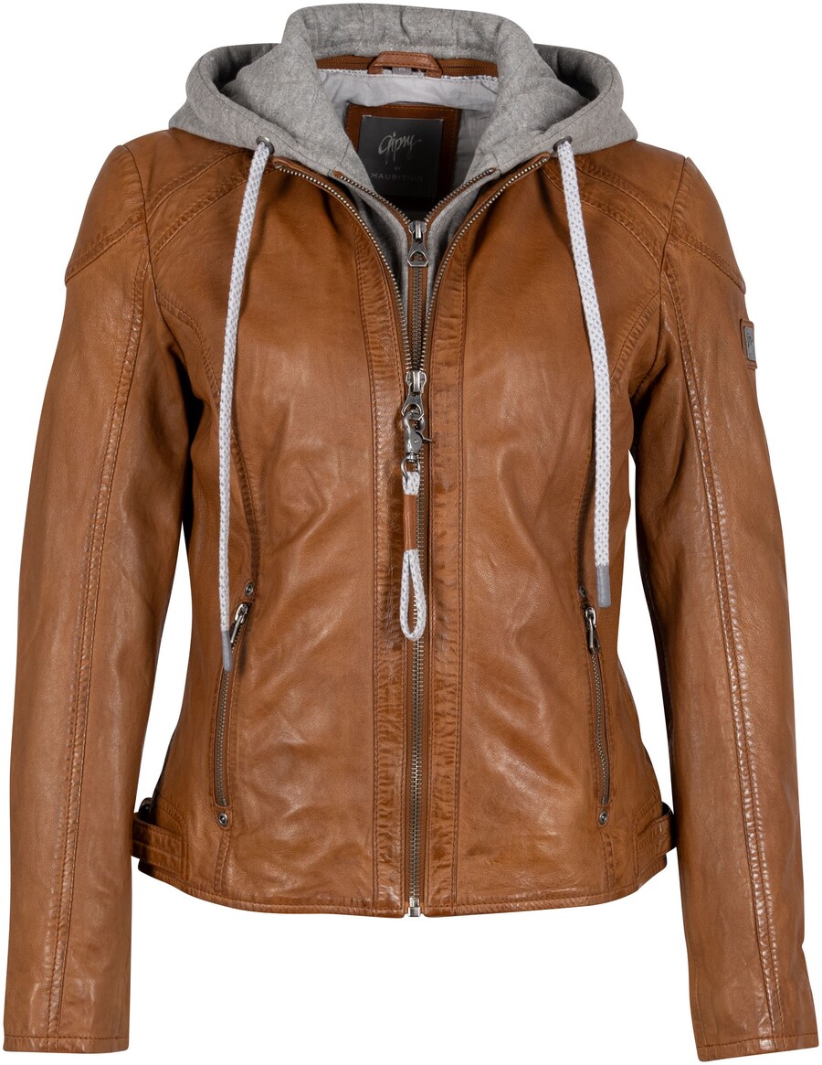 

Кожаная куртка Gipsy by Mauritius Between-Season Jacket, коричневый