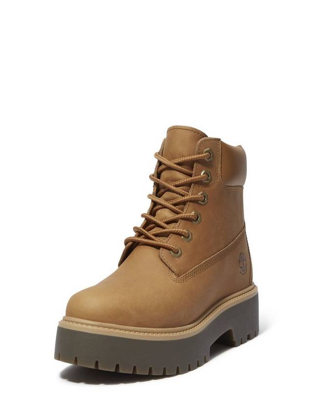 Водонепроницаемые ботинки Stone Street Leather на платформе Timberland, Wheat Leather — фото 3