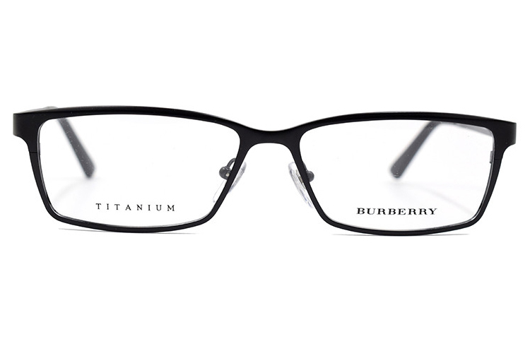 

Титановые прямоугольные очки для мужчин Burberry, черный