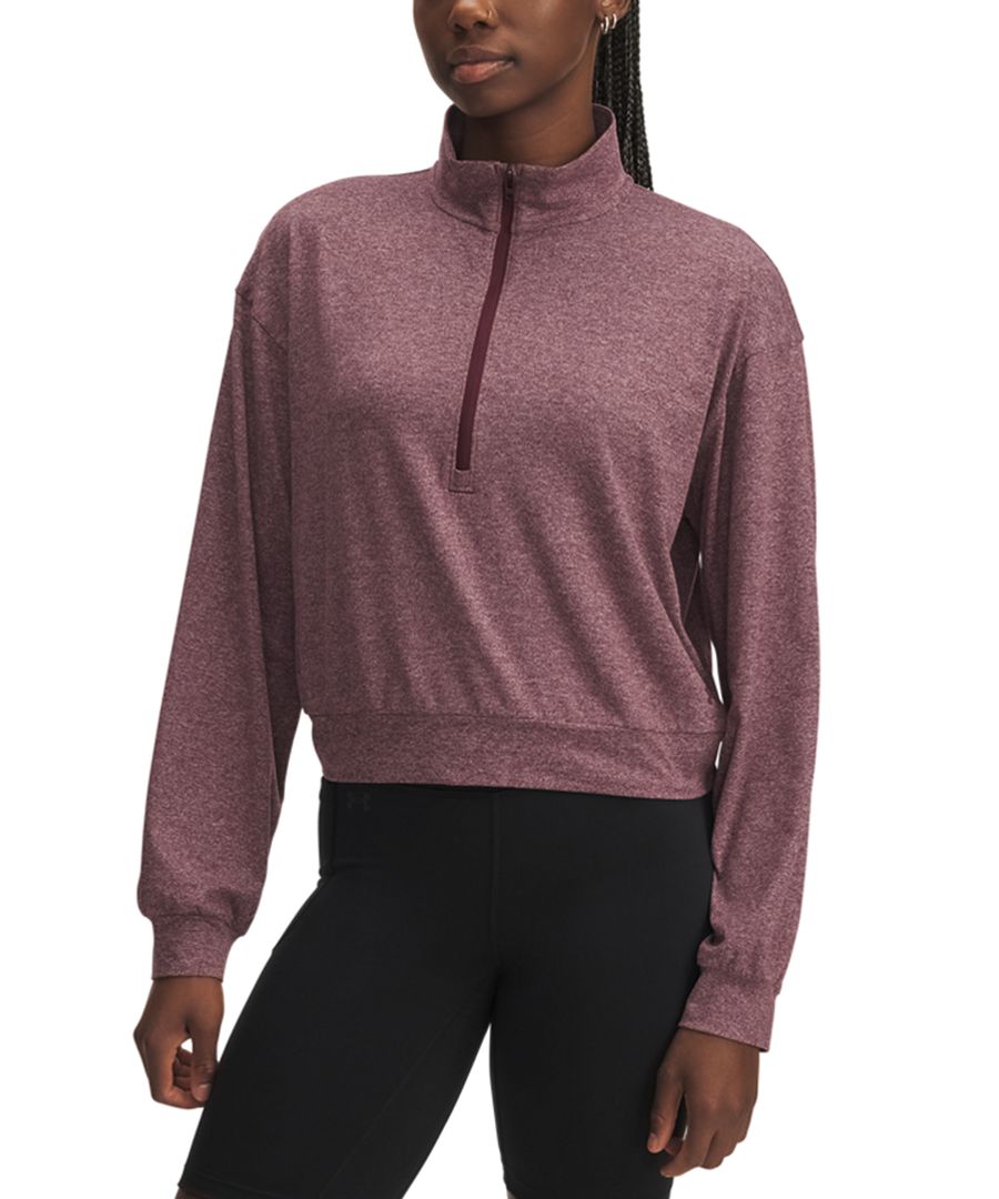 

Женский пуловер Motion Lounge с застежкой-молнией до середины груди Under Armour, Dark Maroon Medium Heather / / Dark Maroon