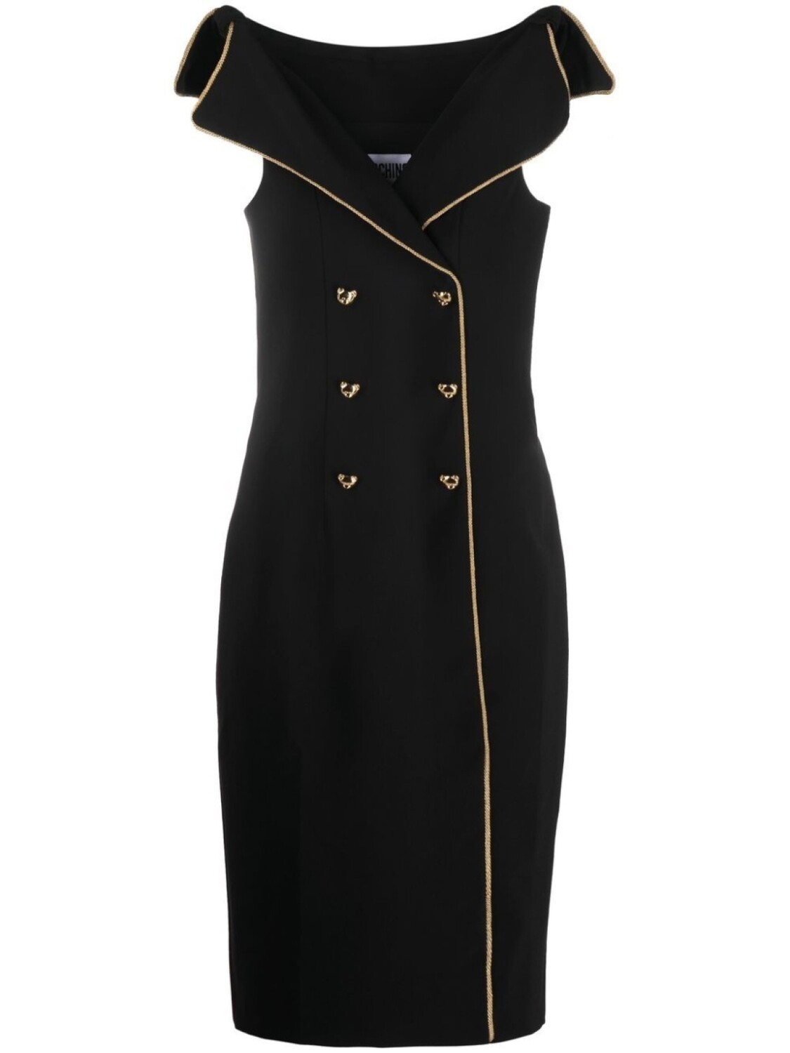 

Moschino двубортное платье, черный