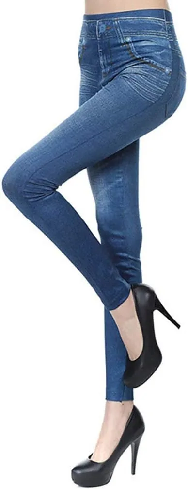 Скинни джинсы для женщин High Waist Stretchy Pull On — фото 2
