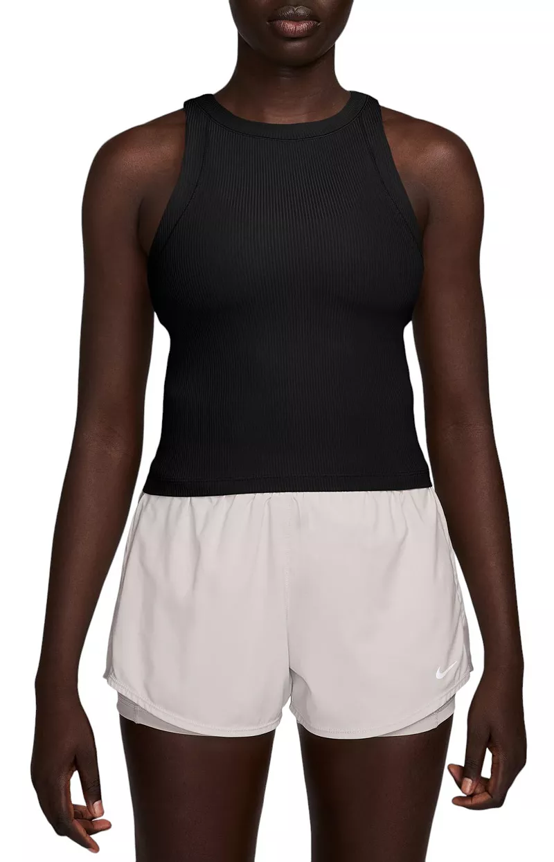 

Женская майка Nike Zenvy Rib Dri-FIT, черный