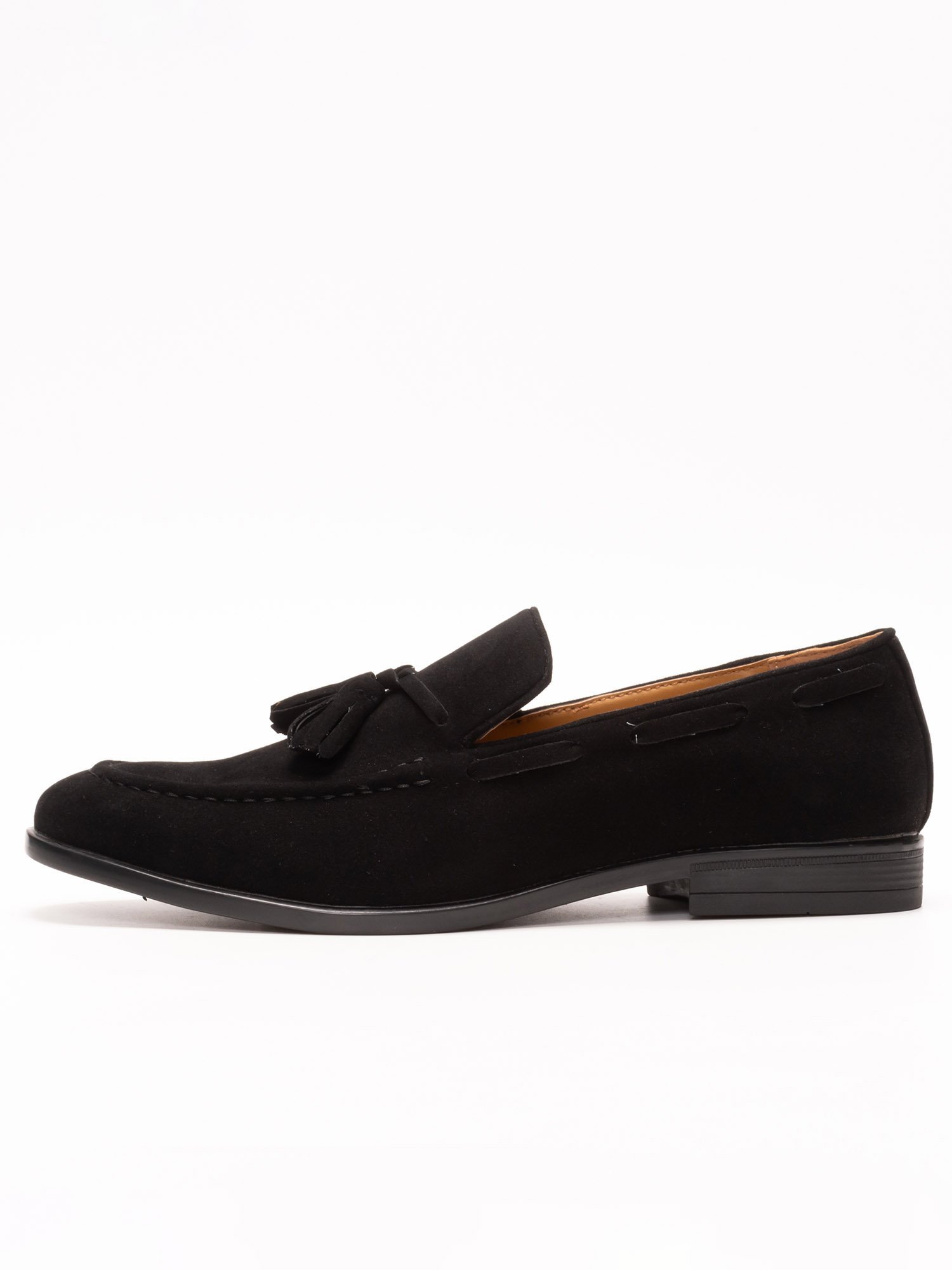 Мокасины Лоферы с кисточками SVEC, Black suede