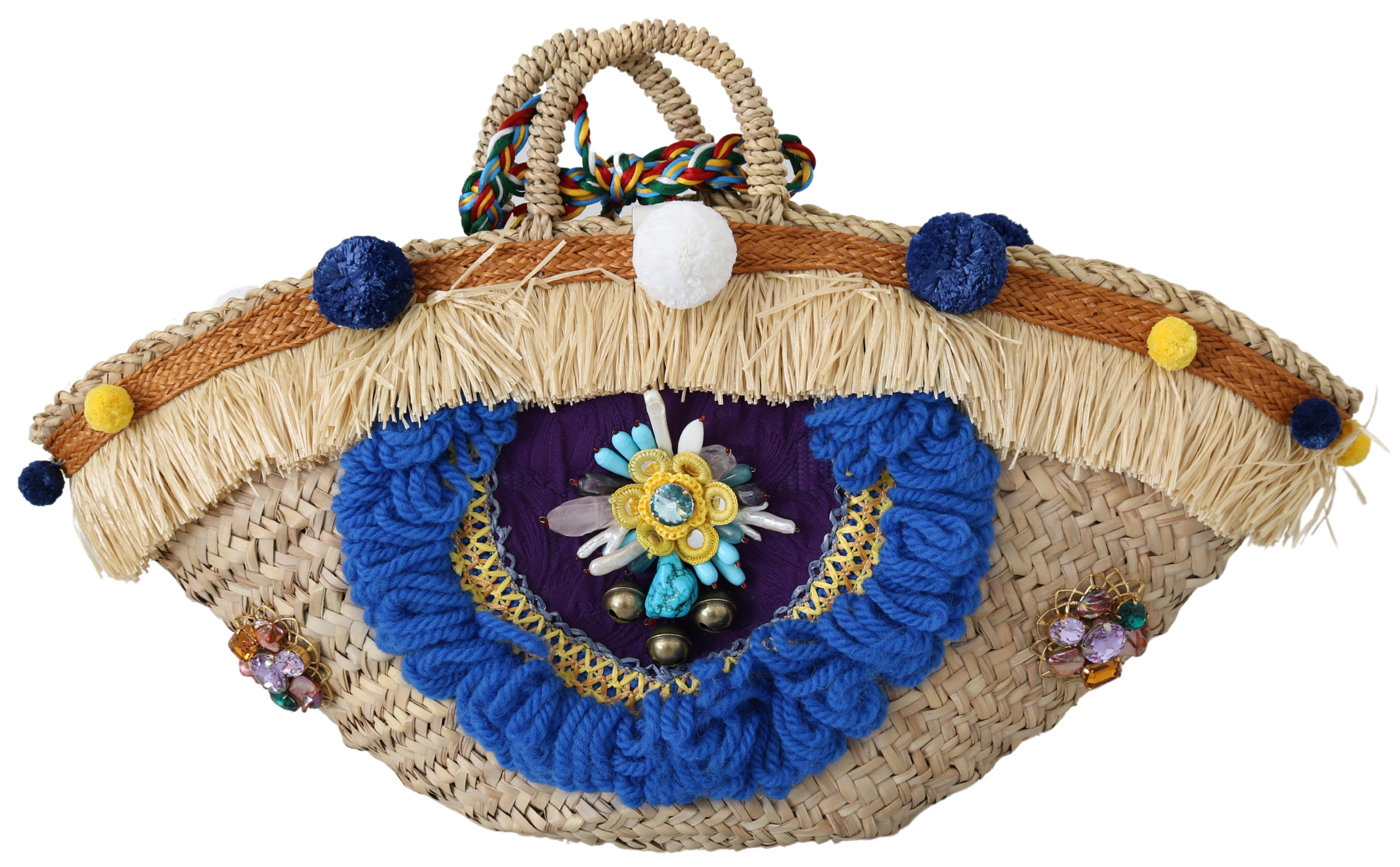 

Разноцветная сумка из соломы и кожи Dolce & Gabbana