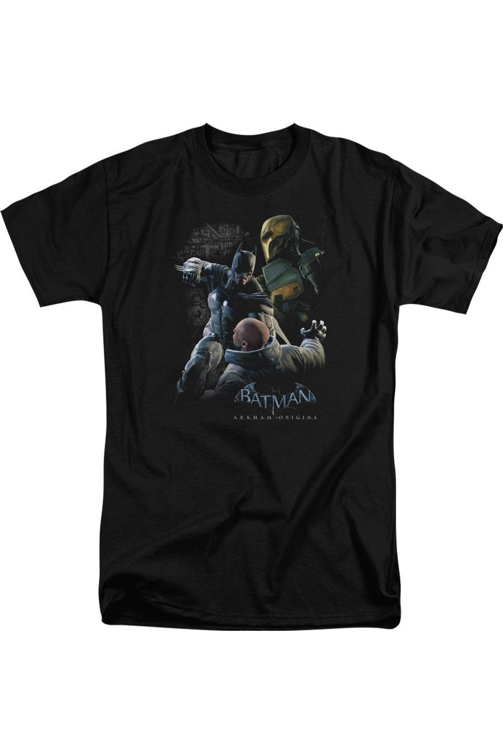 

Футболка с коротким рукавом Batman Arkham Origins Punch для взрослых Gildan, черный
