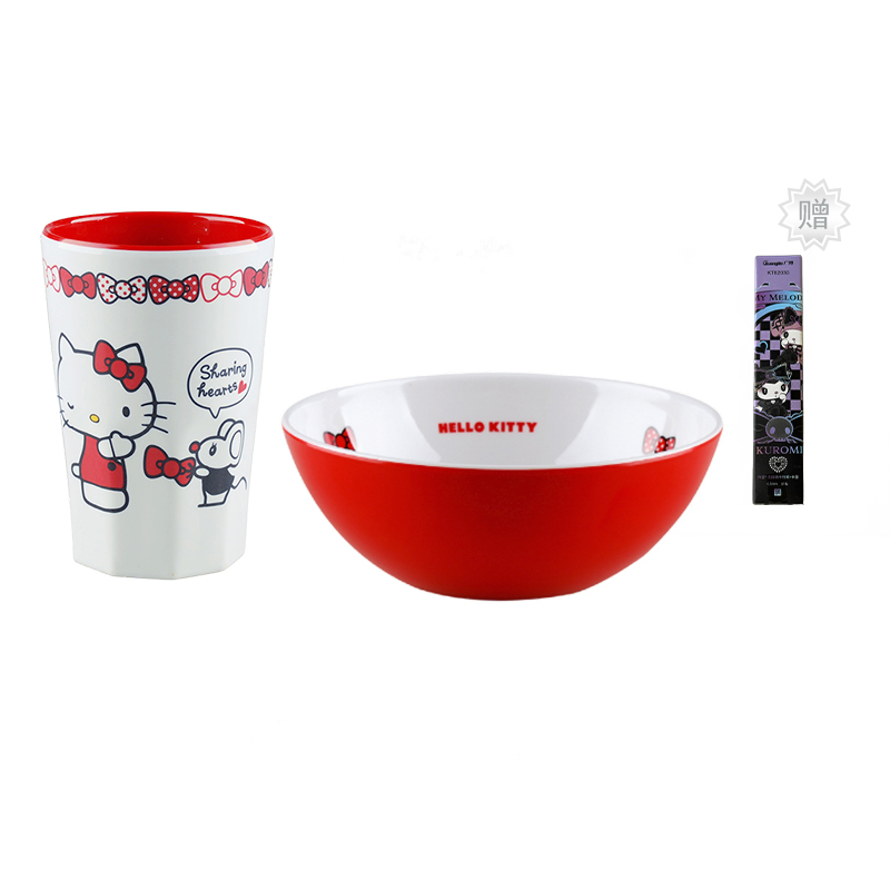 

Пластиковые стаканы для воды Sanrio, Kt Two-Color Cup + Two-Color Bowl + Sanrio Blind Box Pen Random Model