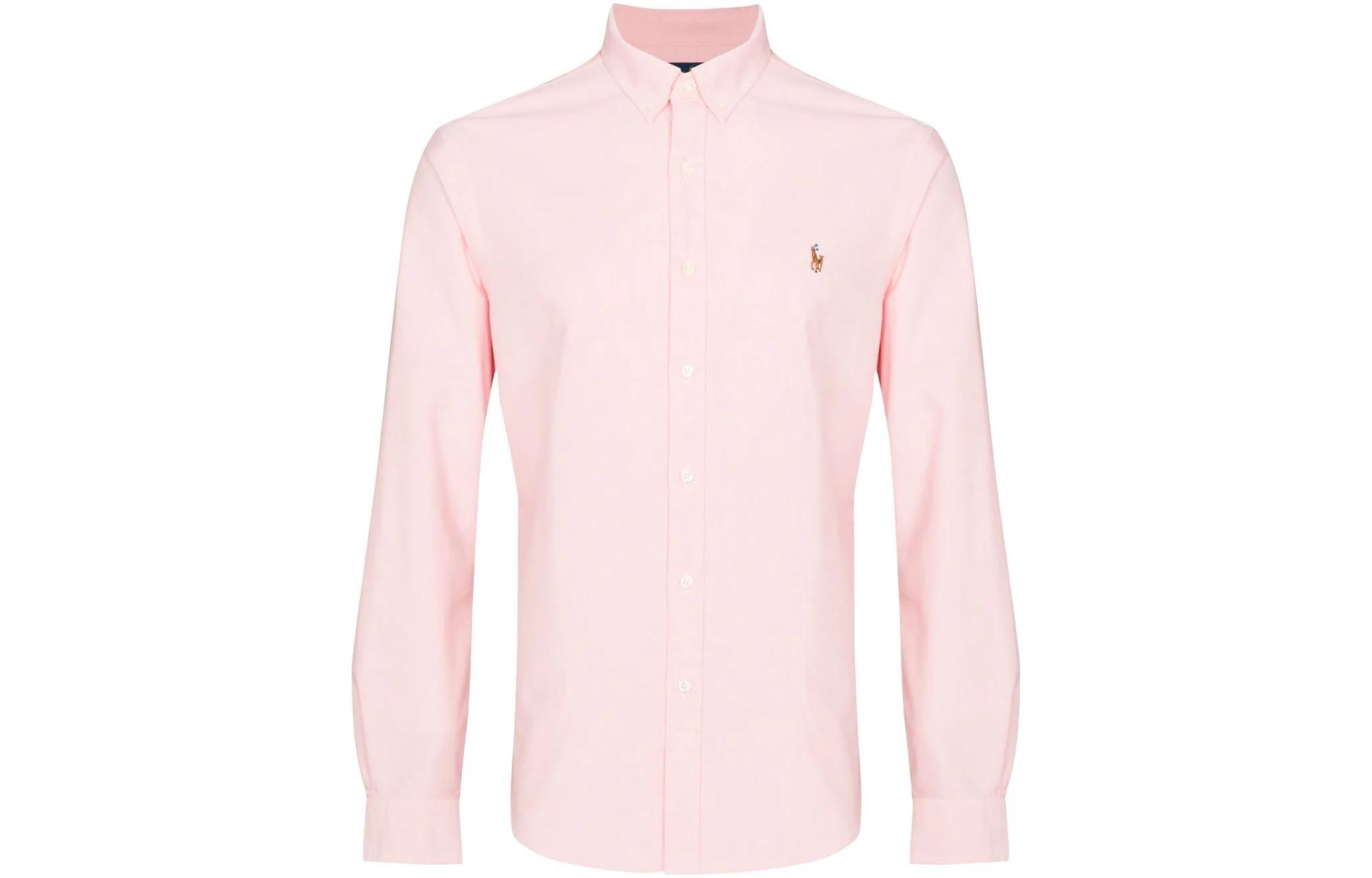 Оксфордская рубашка slim fit Polo Ralph Lauren, розовый — фото 3