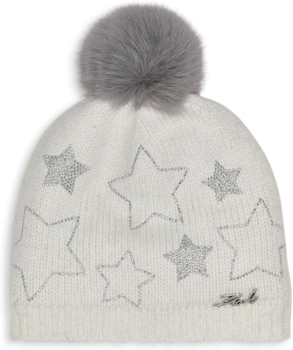 

Женская шапка-бини Star Power из искусственного меха Karl Lagerfeld, Ivory