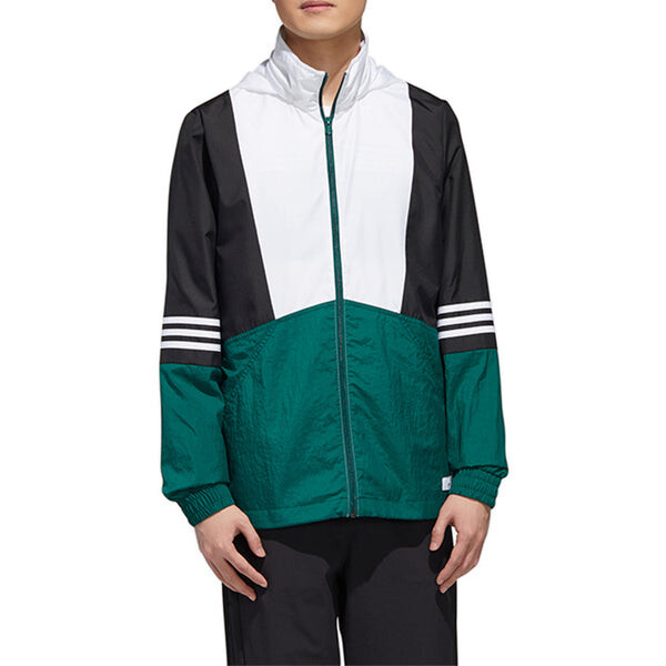 Куртка adidas neo SS TCNS WB 1 Jacket Men Green, зеленый — фото 3