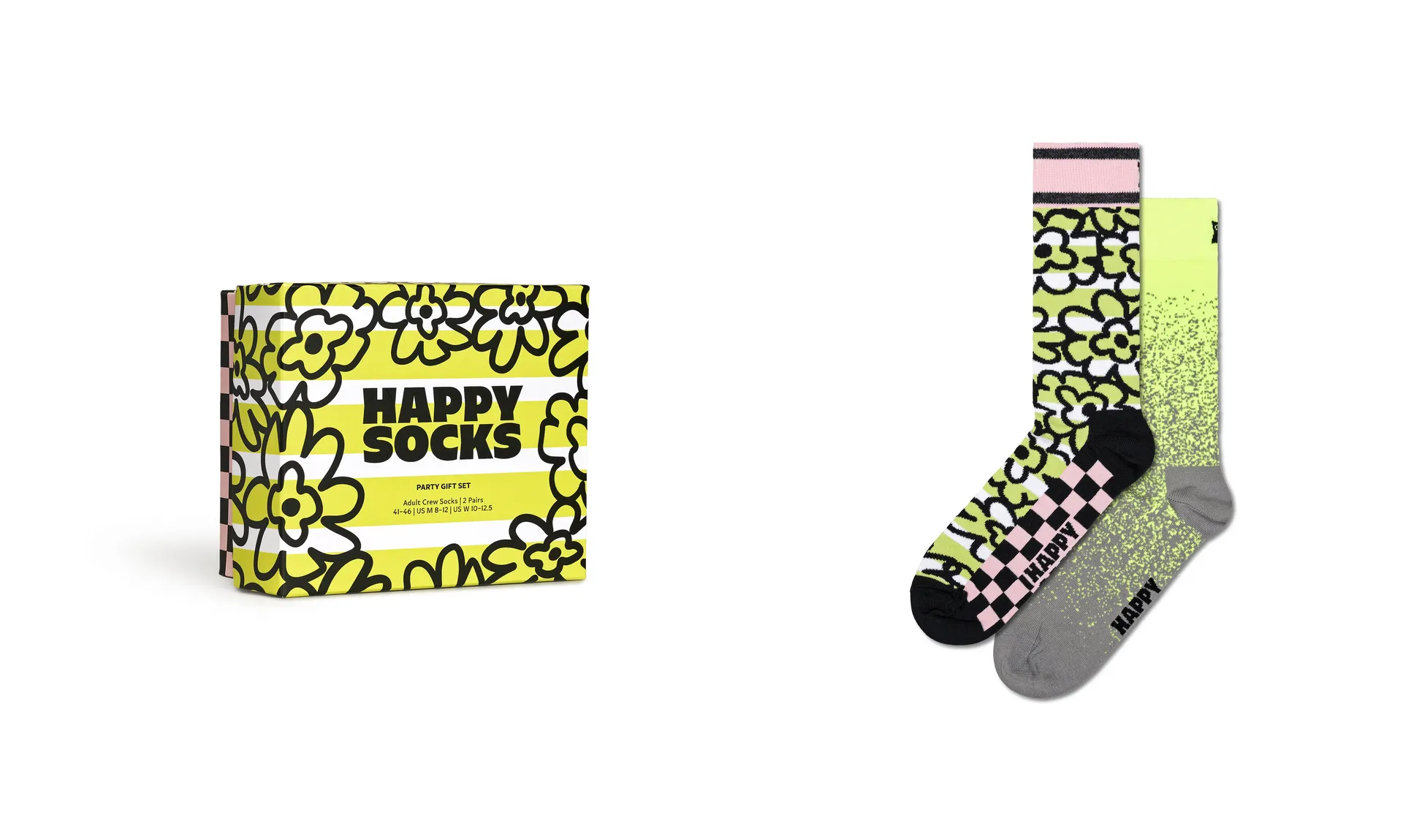 

Носки Happy Socks (2 пары в коробке), подарочный набор для вечеринки, цвет Bunt