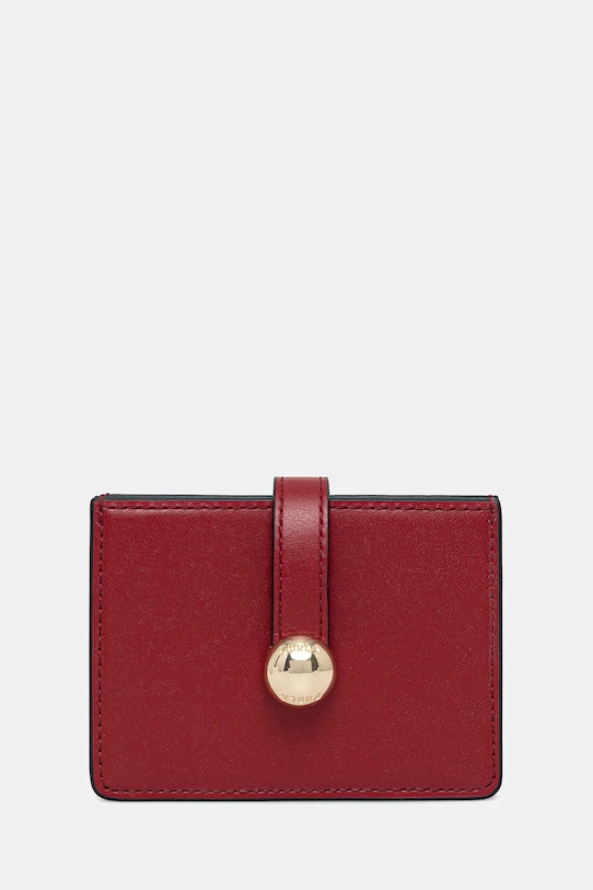 

Кожаный чехол для карт Furla, бордовый