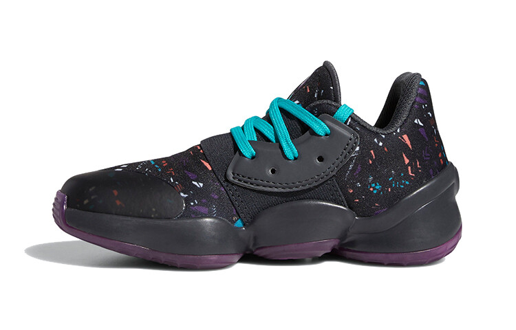 

Баскетбольные кроссовки Harden Vol. 4 для детей PS Low-top, черные/синие Adidas