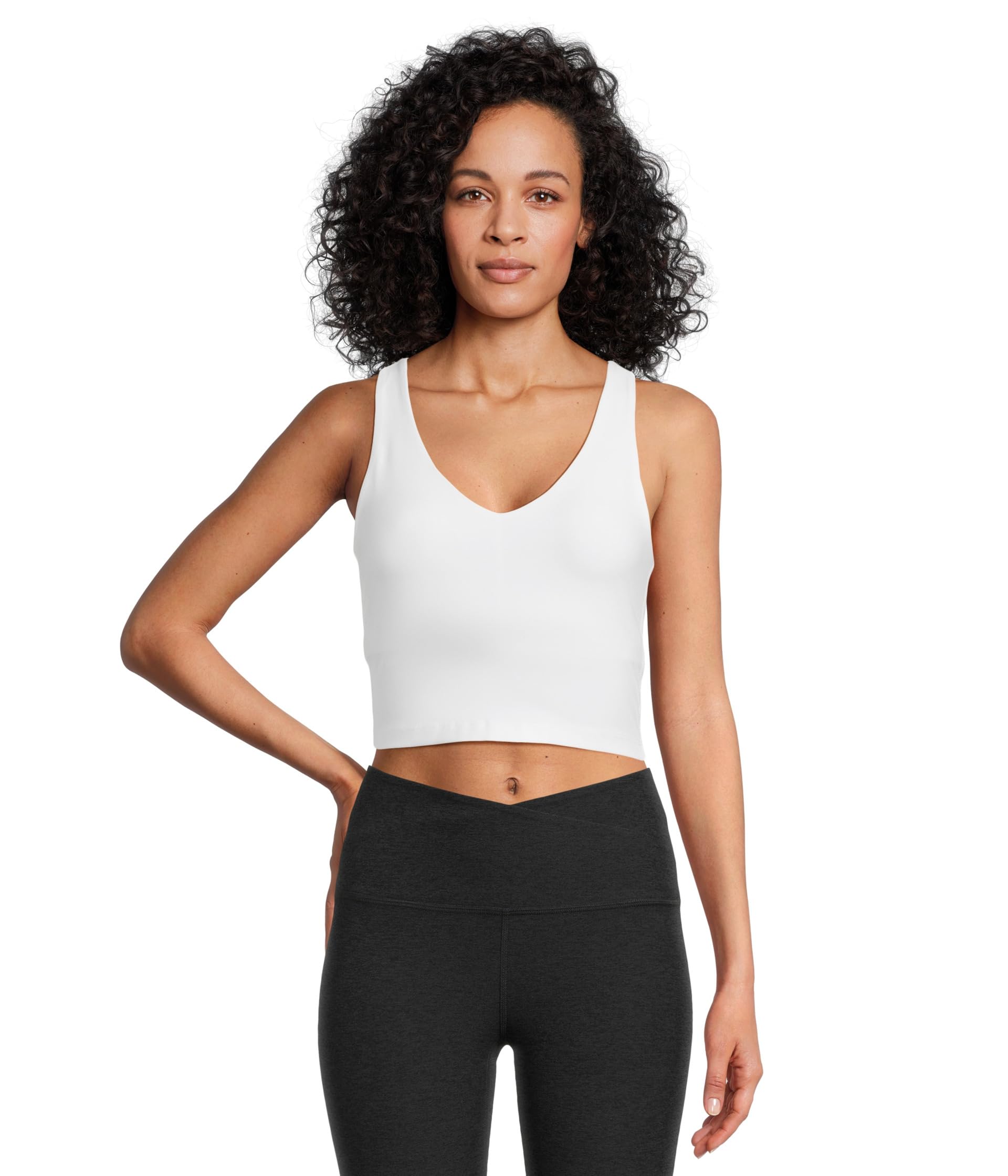 

Топ Beyond Yoga Spacedye Good Day Cropped Tank, цвет Cloud White
