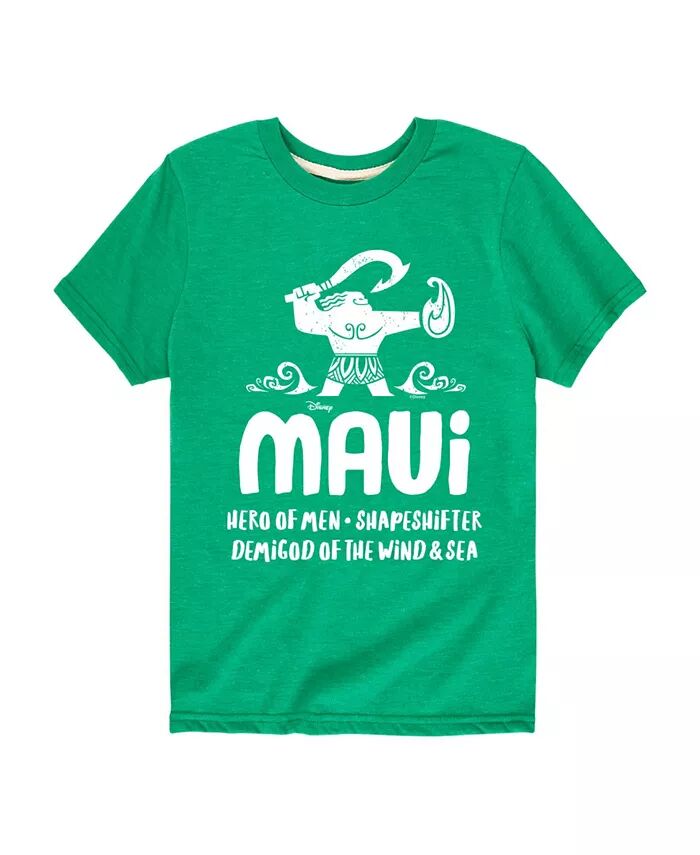 

Футболка с рисунком Moana Maui от Big Boys Hybrid, зеленый