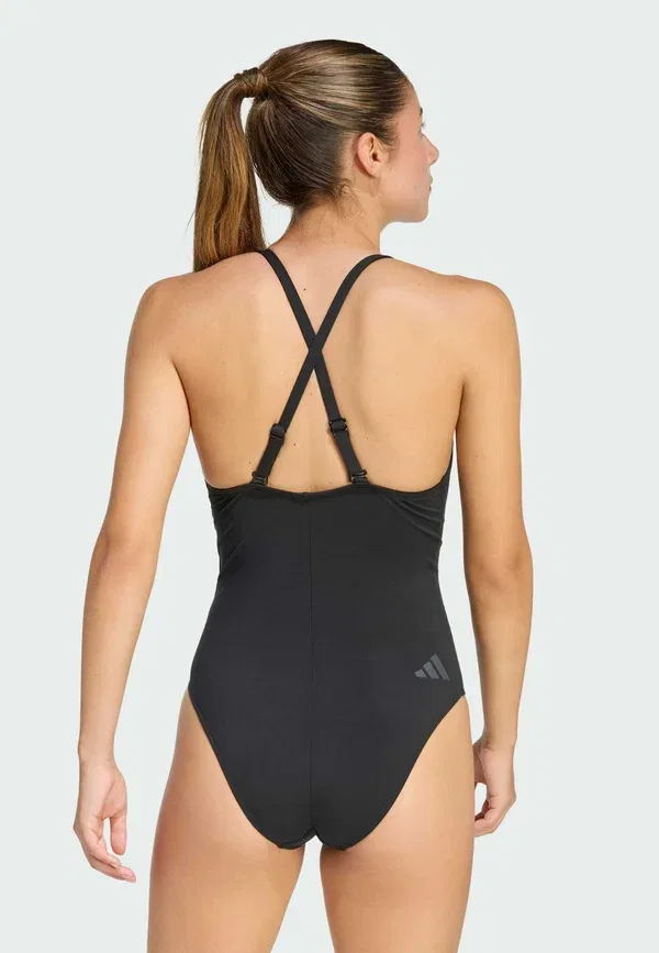 Купальник слитный с тонкими бретелями Iconisea Adidas Sportswear, кофе — фото 2