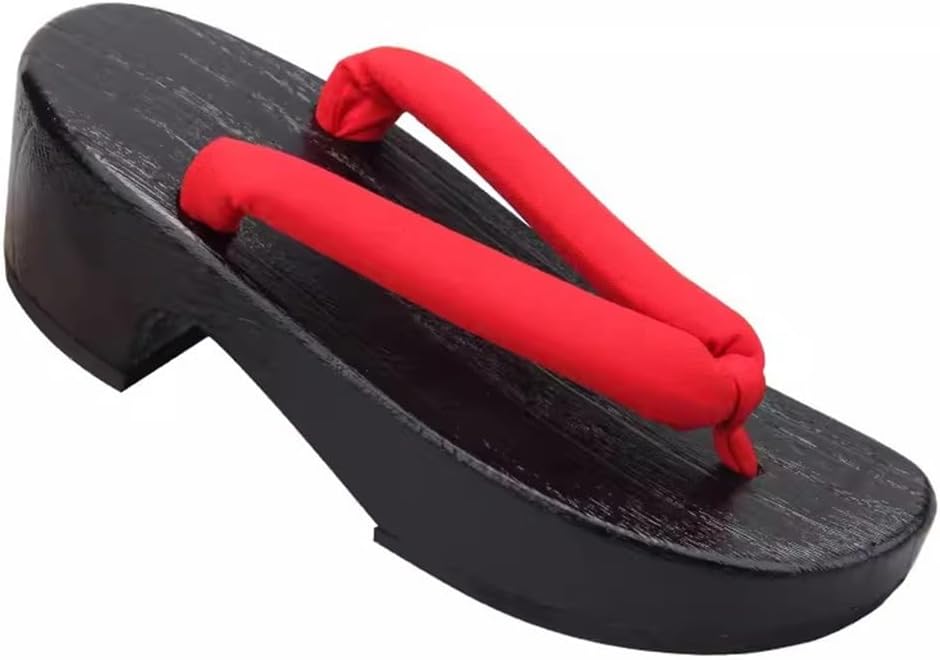 

Женские японские деревянные сандалии гета, классическая модная мужская косплей-гэта, сабо и шлепанцы, сандалии гета, японский стиль, традиционные деревянные тапочки для мужчин и женщин (Цвет: красный, Размер: 24 см) Mehwsur