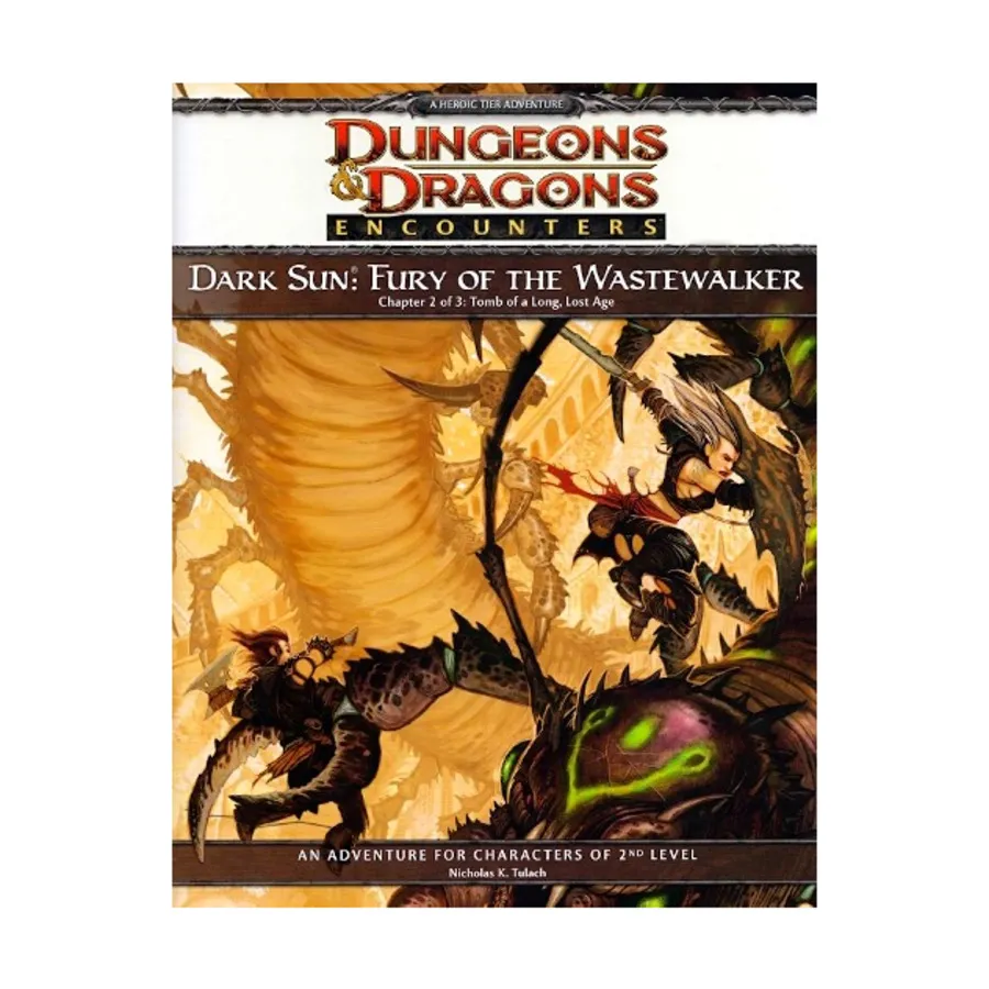 

Модуль Dark Sun - Fury of the Wastewalker #2, Tomb of a Long, Lost Age, Dungeons & Dragons (4th Edition) - D&D Encounters, Worldwide Gameday, & Other Promotional Items