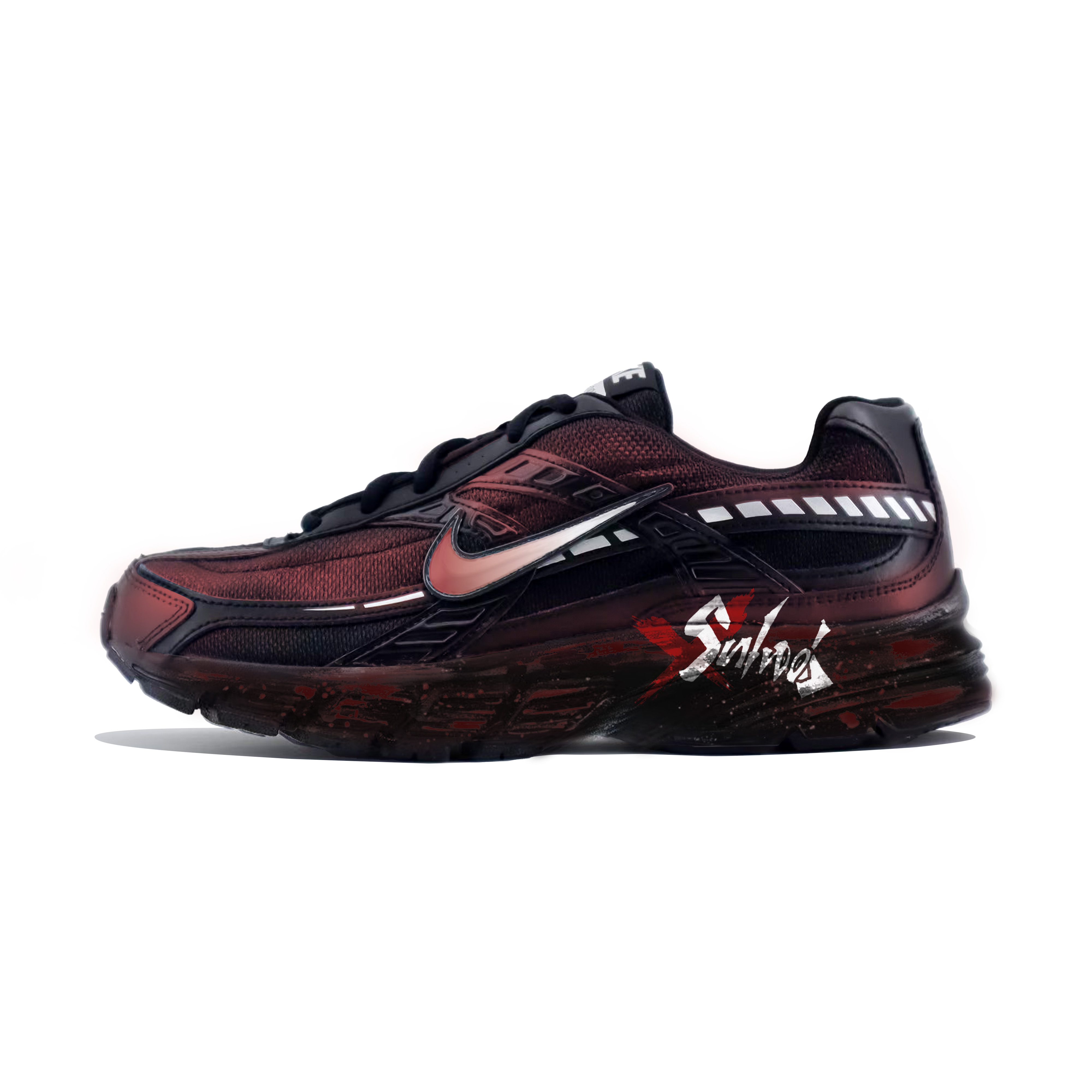 

Nike Кроссовки Initiator для бега по городу, износостойкие, низкие, мужские, цвет черный, красный