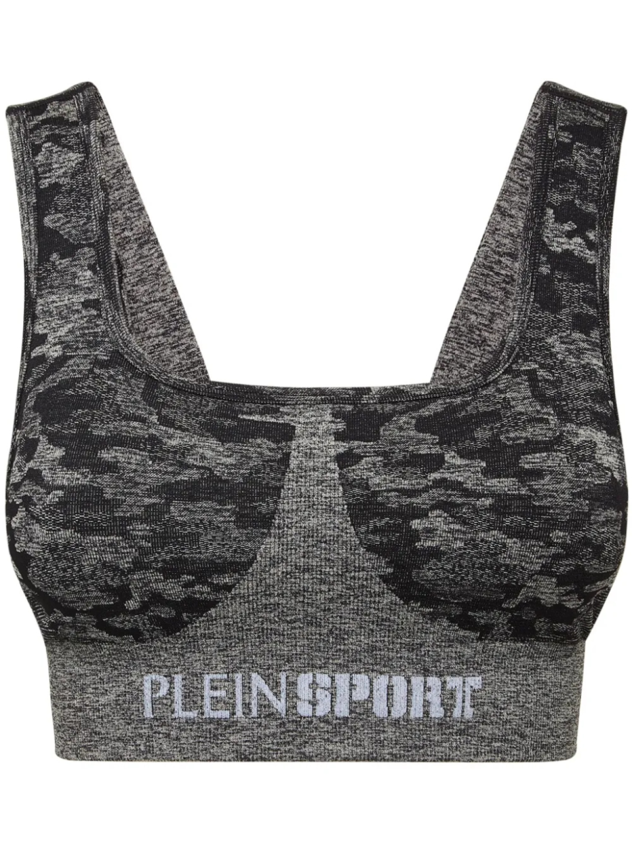 

Plein Sport бесшовный спортивный бюстгальтер, черный
