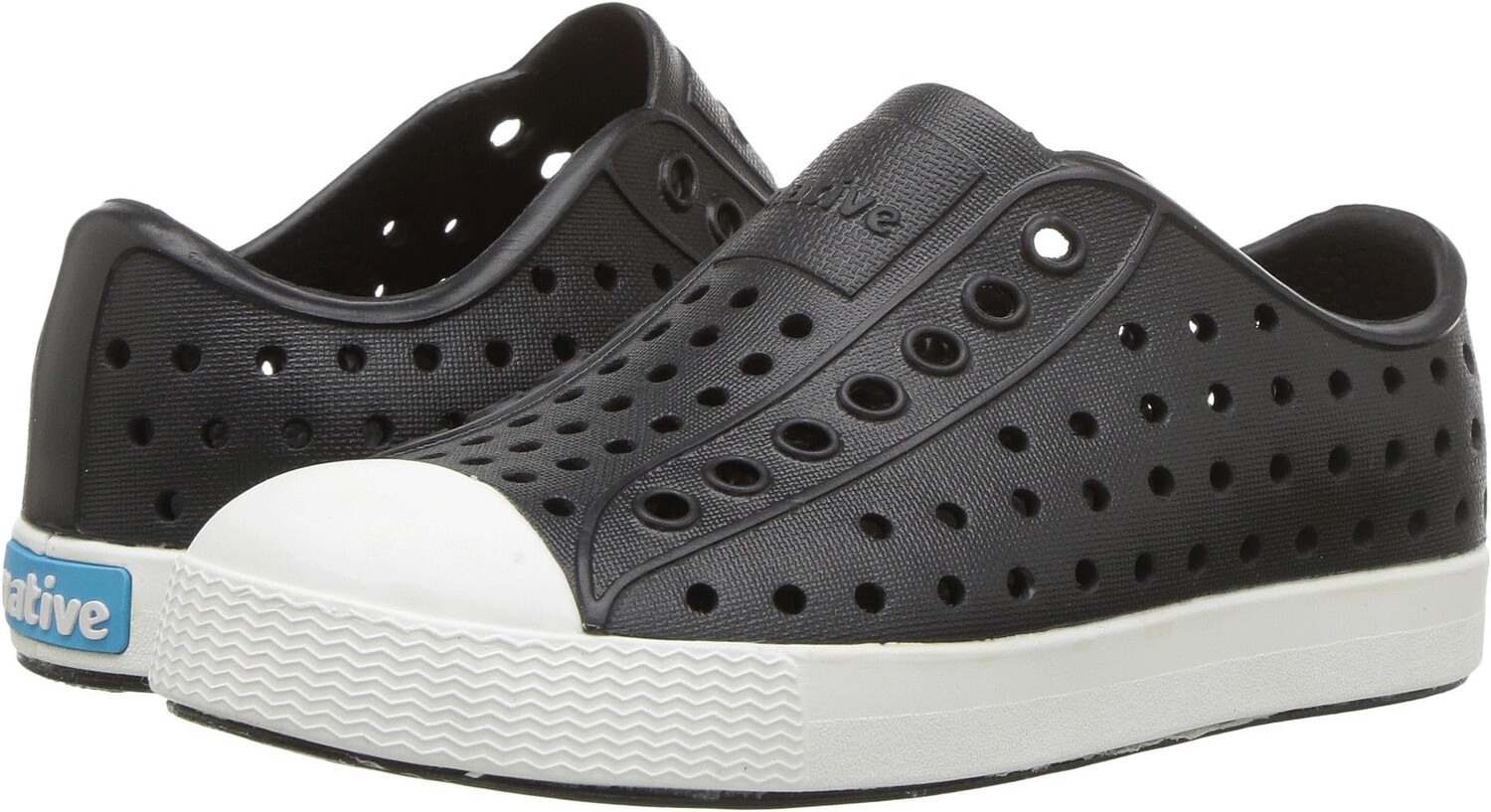 

Кроссовки Jefferson Slip-on Sneakers Native Shoes Kids, цвет Jiffy Black/Shell White