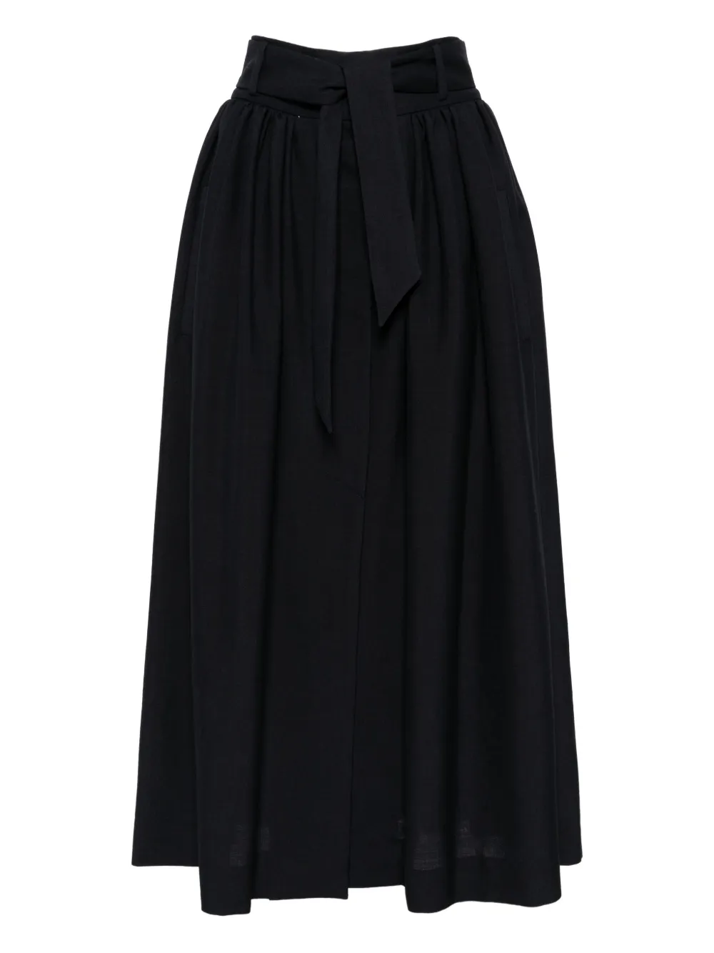 

Шерстяная юбка с разрезом Martin Grant, синий