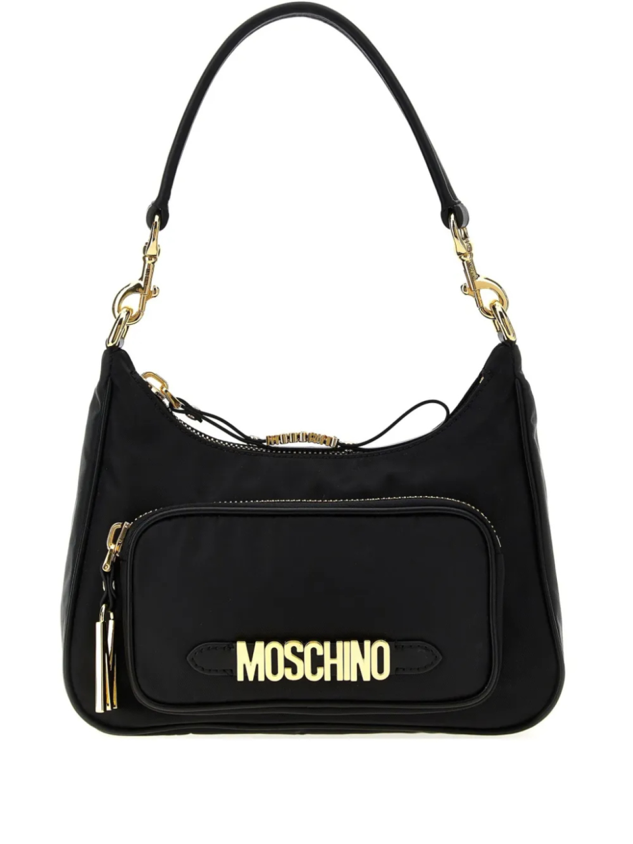 

Сумка через плечо с логотипом Moschino, черный