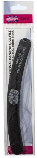 

Пилочка для ногтей черная NAILFILE BANANA (100/100) 1 шт RN 249 NEW RONNEY -