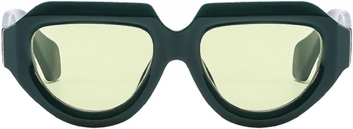 

Модные женские квадратные солнцезащитные очки в винтажном стиле, многоугольные солнцезащитные очки, стильные прямоугольные мужские очки UV400 3782 Melrose, Green