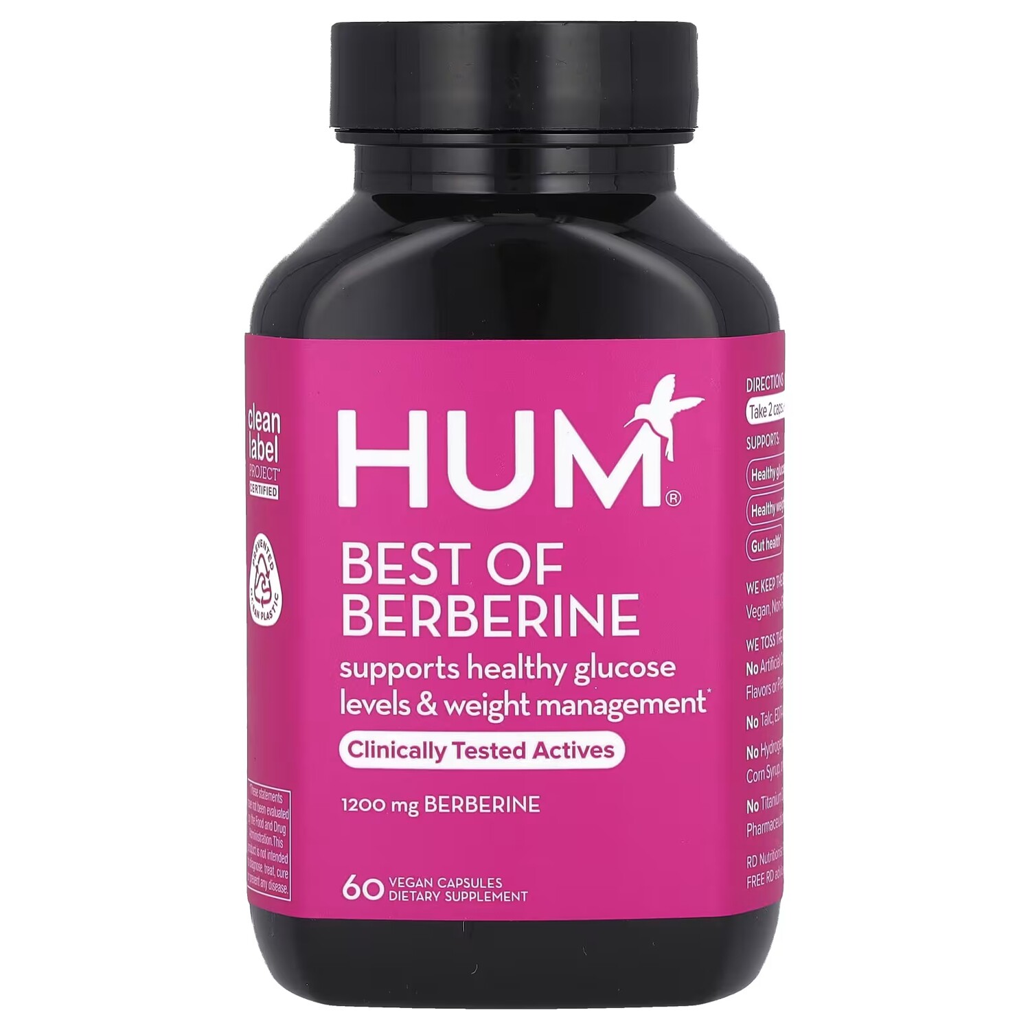 

Добавка HUM Nutrition Best of Berberine для коррекции веса, 1200 мг