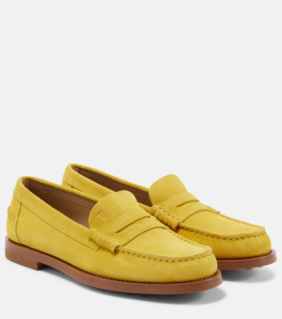 Замшевые пенни-лоферы Tod's, Gold Flake