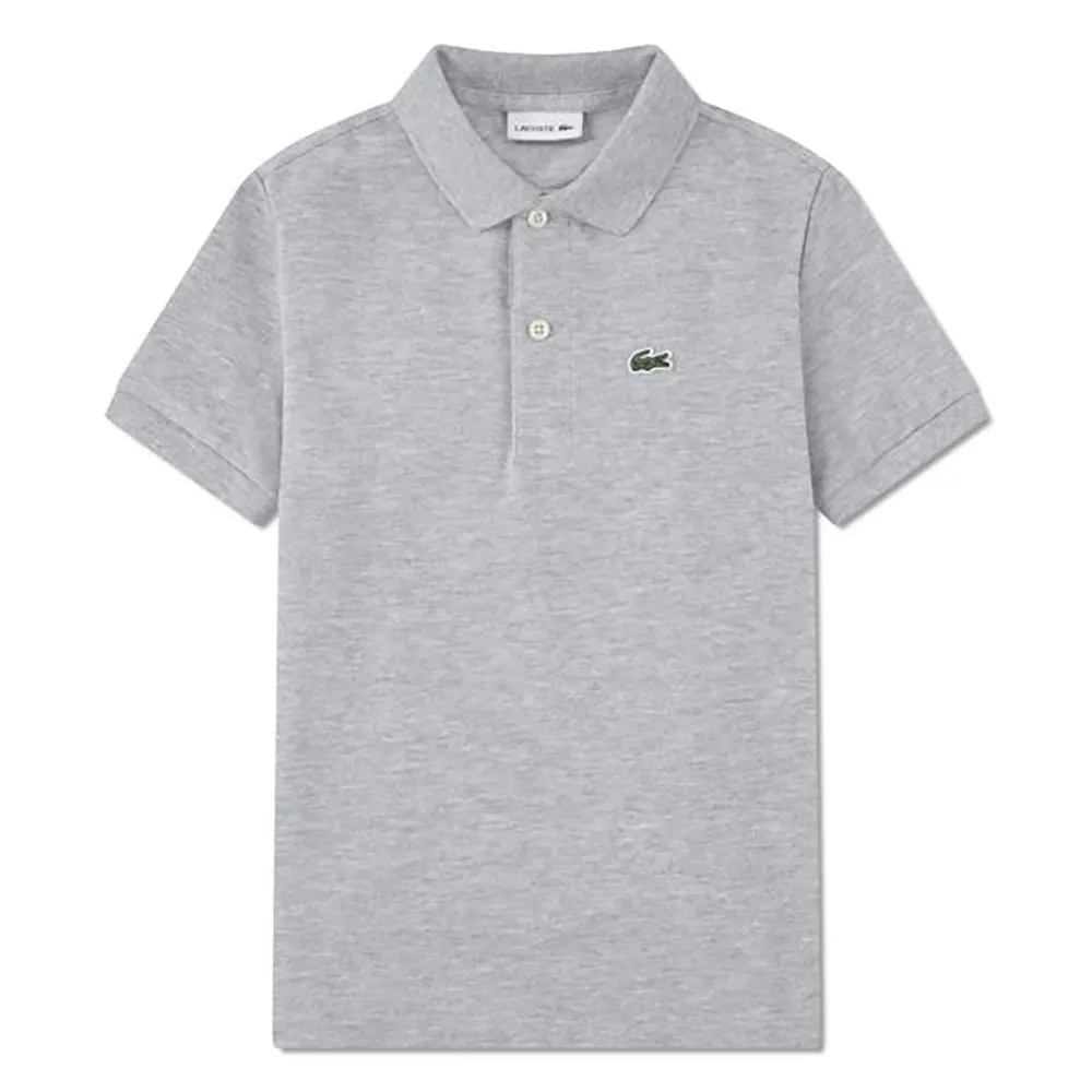 Детская рубашка-поло Lacoste 947354 с коротким рукавом Lacoste kids, серый